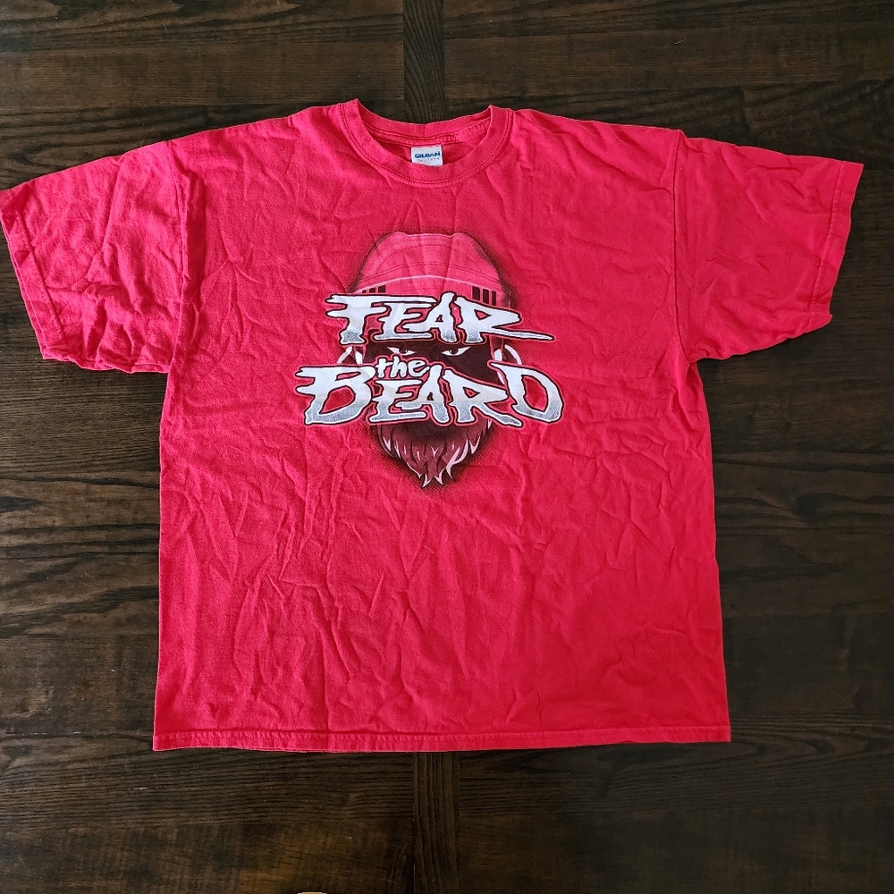 Detroit Red Wings "Fear the Beard" Playoffs T-Shirt - XL